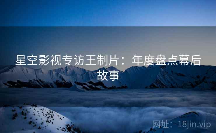 星空影视专访王制片：年度盘点幕后故事