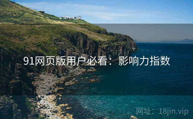 91网页版用户必看：影响力指数