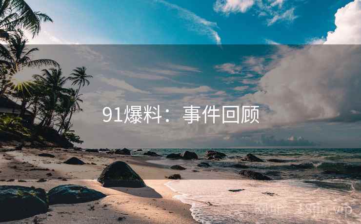 91爆料：事件回顾