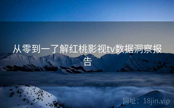 从零到一了解红桃影视tv数据洞察报告